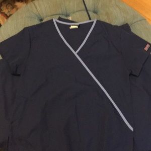 Cherokee Navy Scrubs (Top & Bottom)